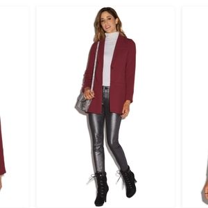 JustFab Two Way Convertible Zip blazer